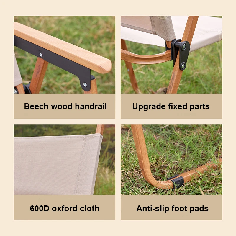 Description Picture 5 of itemOutdoor Camping Kermit Chair Portable Folding Chair Fishing Stool Leisure Chair for Barbecue Garden Picnic Beach BBQ