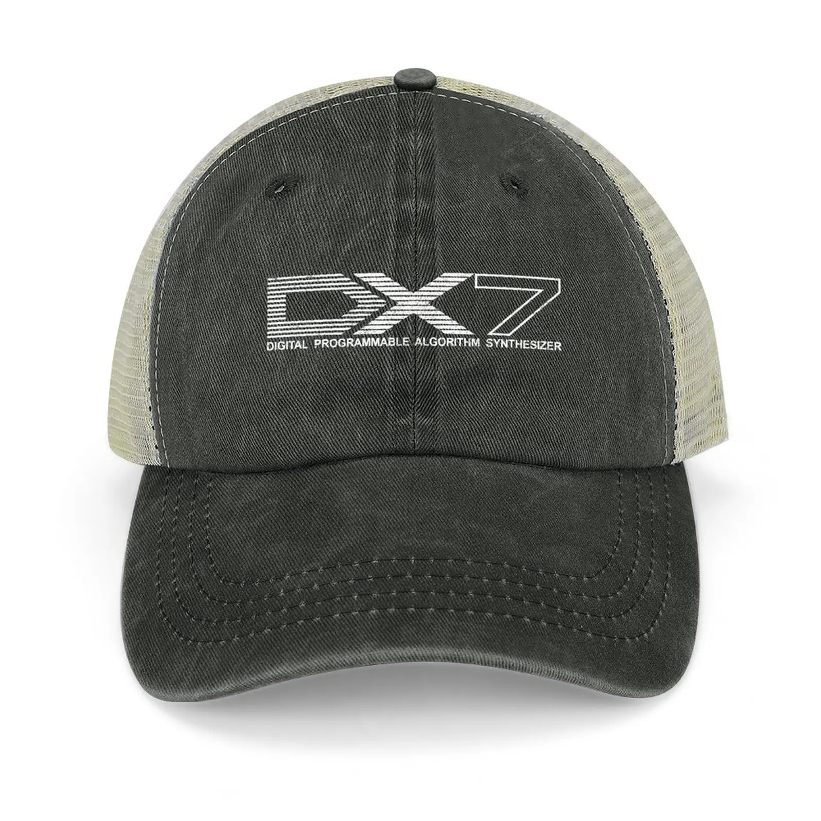 

DX7 Synth [Worn Look] Cowboy Hat Thermal Visor Hip Hop Vintage Women'S Golf Wear Men'S