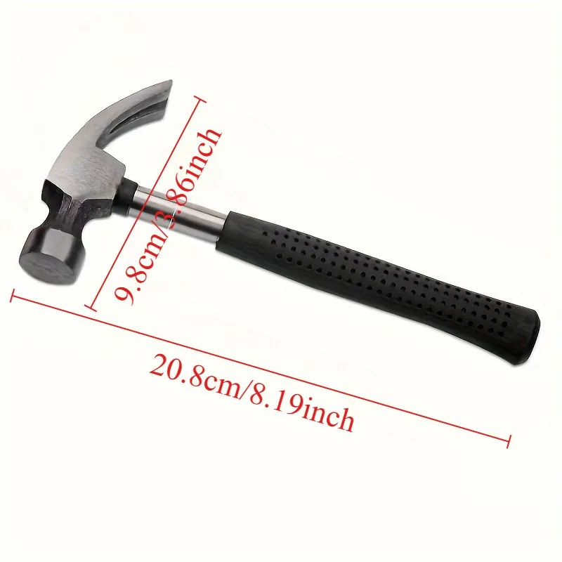 Mini Claw Hammer Multi-functional Nail Hammer DIY Steel Hammer Head for Home Decoration Maintenance Car Escape Backup