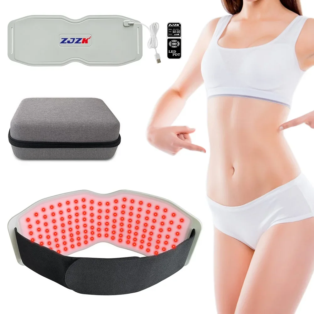 

ZJZK Red Light Therapy Pad Infrared Belt Wearable Strap 660nm+850nm+940nm Muscle Pain Relief For Neck Waist Knee Arm Wrist