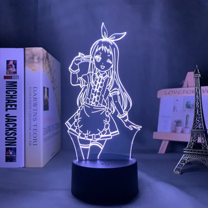 Hideri Kanzaki Led 야간 조명, 침실 장식 야간 조명, 애니메이션 와이프 선물 테이블, 3D 램프, Hideri Kanzaki Blend S