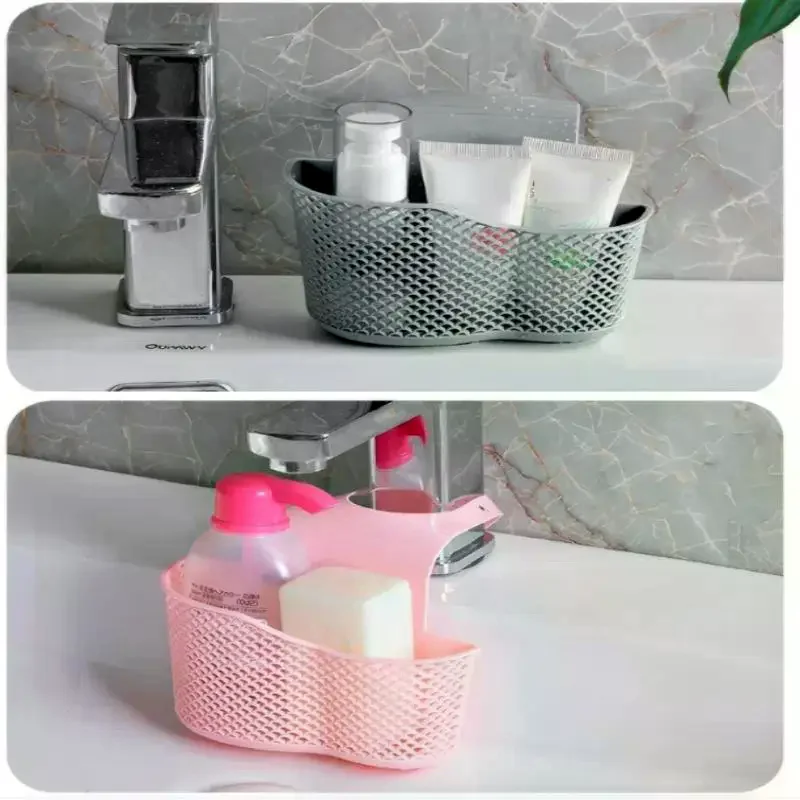 NEW!Sink Draining Hanging Basket Adjustable Kitchen Accessories Sink Bag Soap Sponge Shelf Faucet Holder For Bathroom