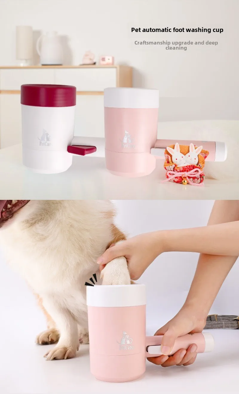 Description Picture 3 of itemPortable Soft Silicone Dog Paw Cleaning Cup, Outdoor Foot Washing Automatic Quick Foot Washing Pet Cleaning Grooming Supplies