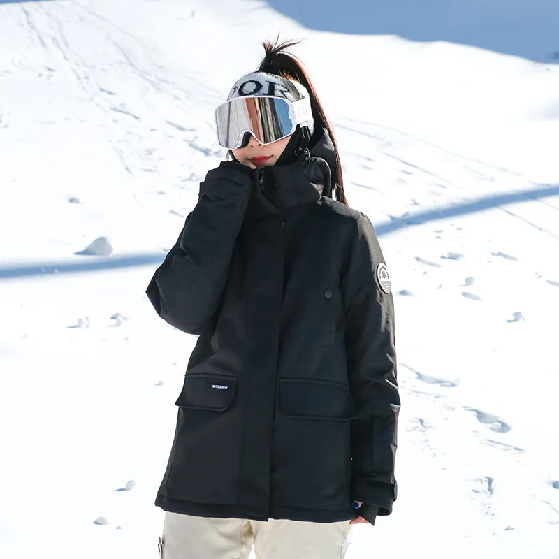 MUTUSNOW Skiing Jackets Winter Outdoor Sport Snow Tops Breathable Waterproof Women's Ski Jacket Snowboard Cotton Coat