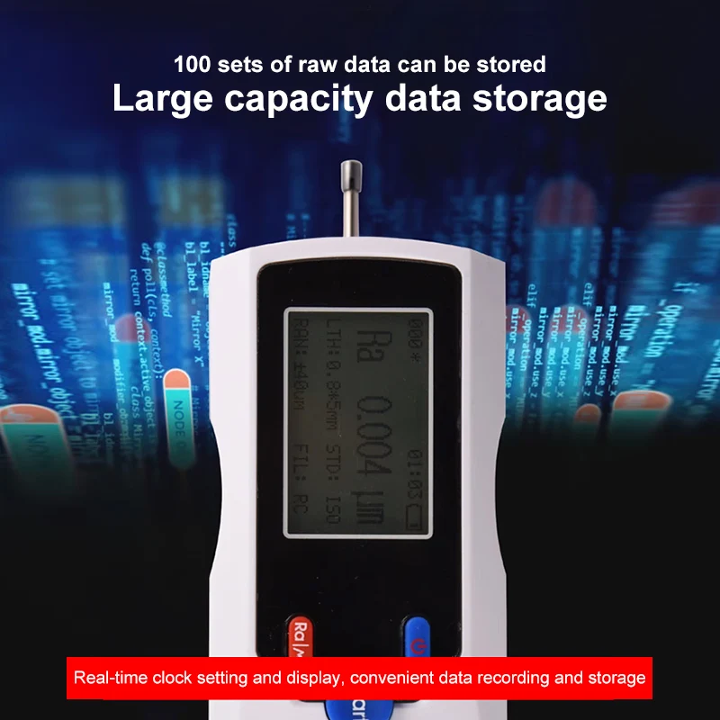 Digital Surface Roughness Tester Meter with LCD Display Handheld Measuring InstrumentTR200