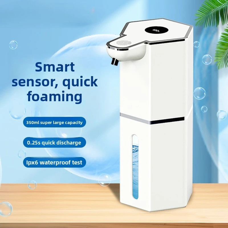 360ML full-automatic contactless C-type USB rechargeable soap dispenser waterproof foam/liquid dispenser