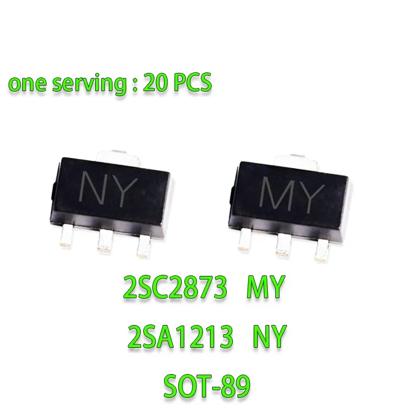 

20PCS New and Original Transistors SOT-89 2SC2873 MY 2SA1213 NY