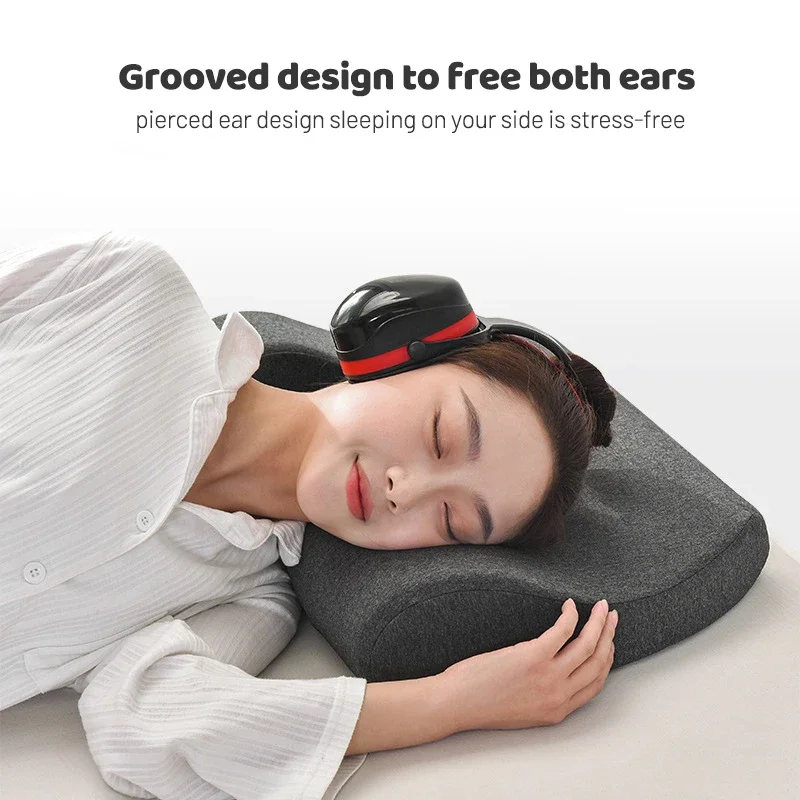 Ergonomic Side Sleeper Ear Pillow Noise Isolation Headphones Pillow Ear Piercing Pillows of 3M Soundproof Headphone Pillows 6
