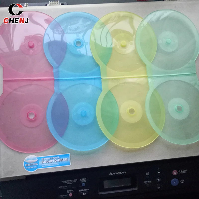 1PC Storage Box 12.5CM Plastic Round Disc CD DVD Disc Box cd dvd storage bag cd dvd storage case storage box bag tape storage box