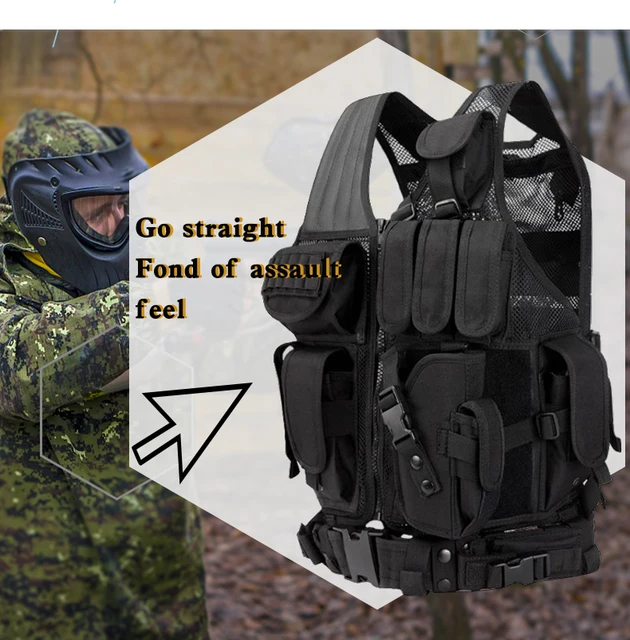 Army airsoft Accessoires Paintball Apparatuur Jacht Outdoor Wargame Borst  Rig Tactische Militaire vest - AliExpress