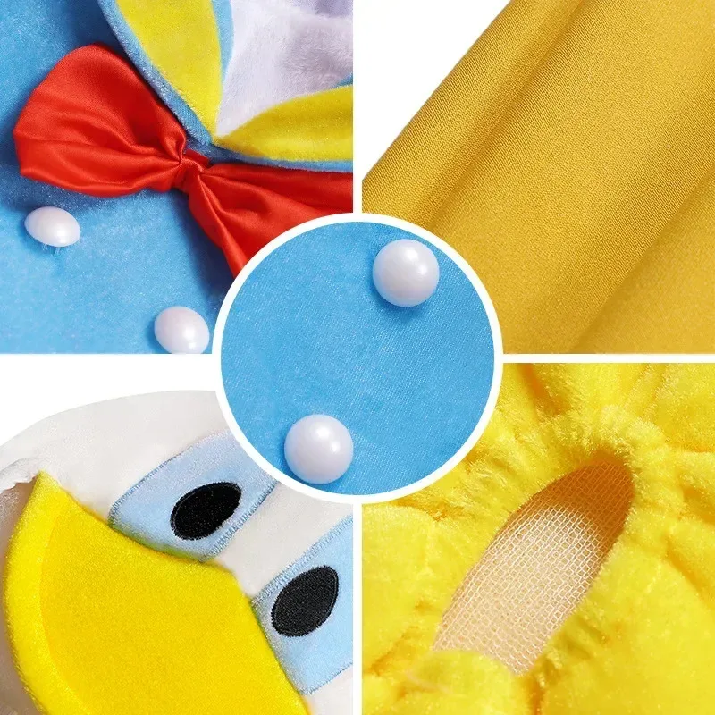 Costume Canard Jaune et Bleu | Déguisement Peluche Douce