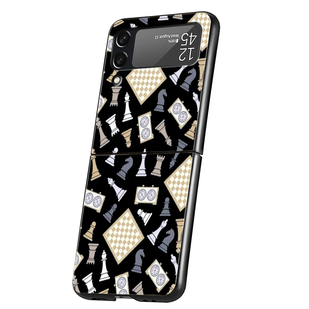 Checkerboard Chess Board Hard Folding Phone Case Cover