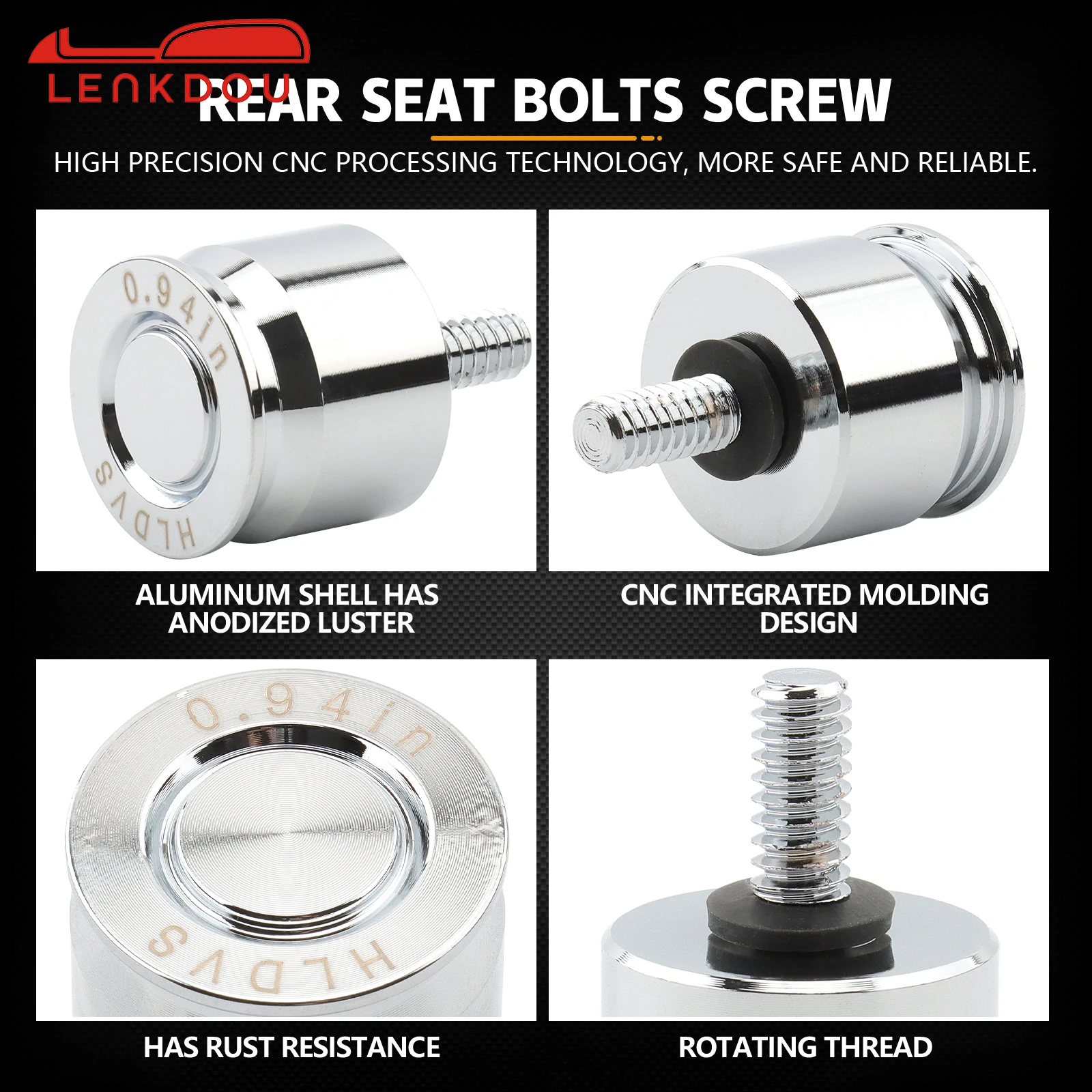 Motorcycle Rear Fender Seat Bolt Screw For Harley Sportster 96-2023 Wide Glide Street Bob Roadking Fatbob Streetbob Softail Dyna