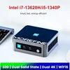 Morefine M9 Pro Intel i7 13620H i5 1340P N100 NUC Mini PC DDR4 NVME Dual HDMI2.0 4K@60Hz 4*USB3.2 Portable Mini Computer WiFi6 2