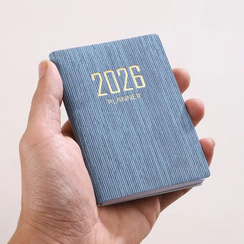 Compact English Planner: Mini Portable Daily & Weekly Schedule Journal
