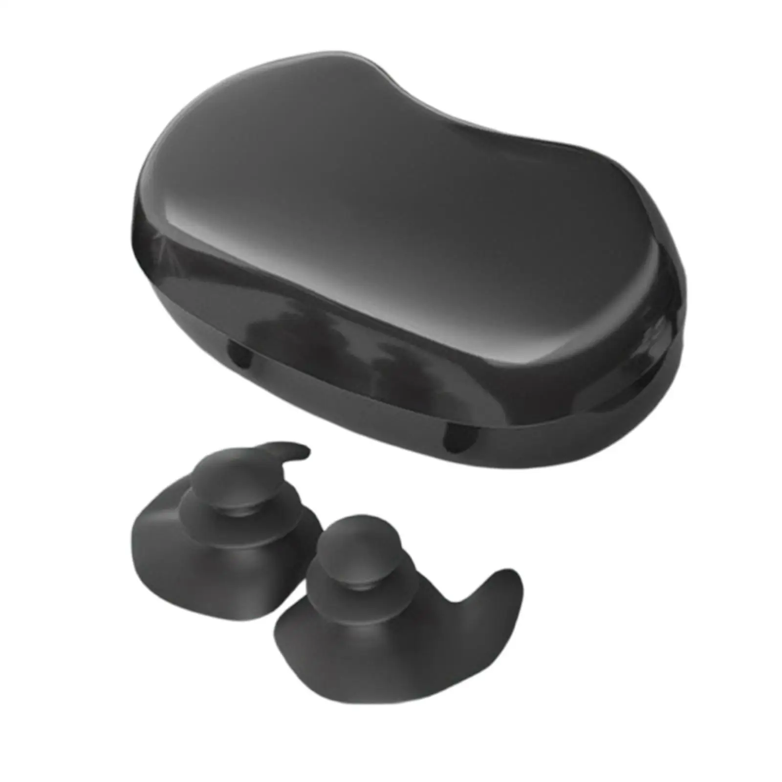 

Reusable Silicone Swimming Ear Plugs Soft Waterproof with Case Earplugs for Bathing Shower Surfing Water Sports Kids Adults