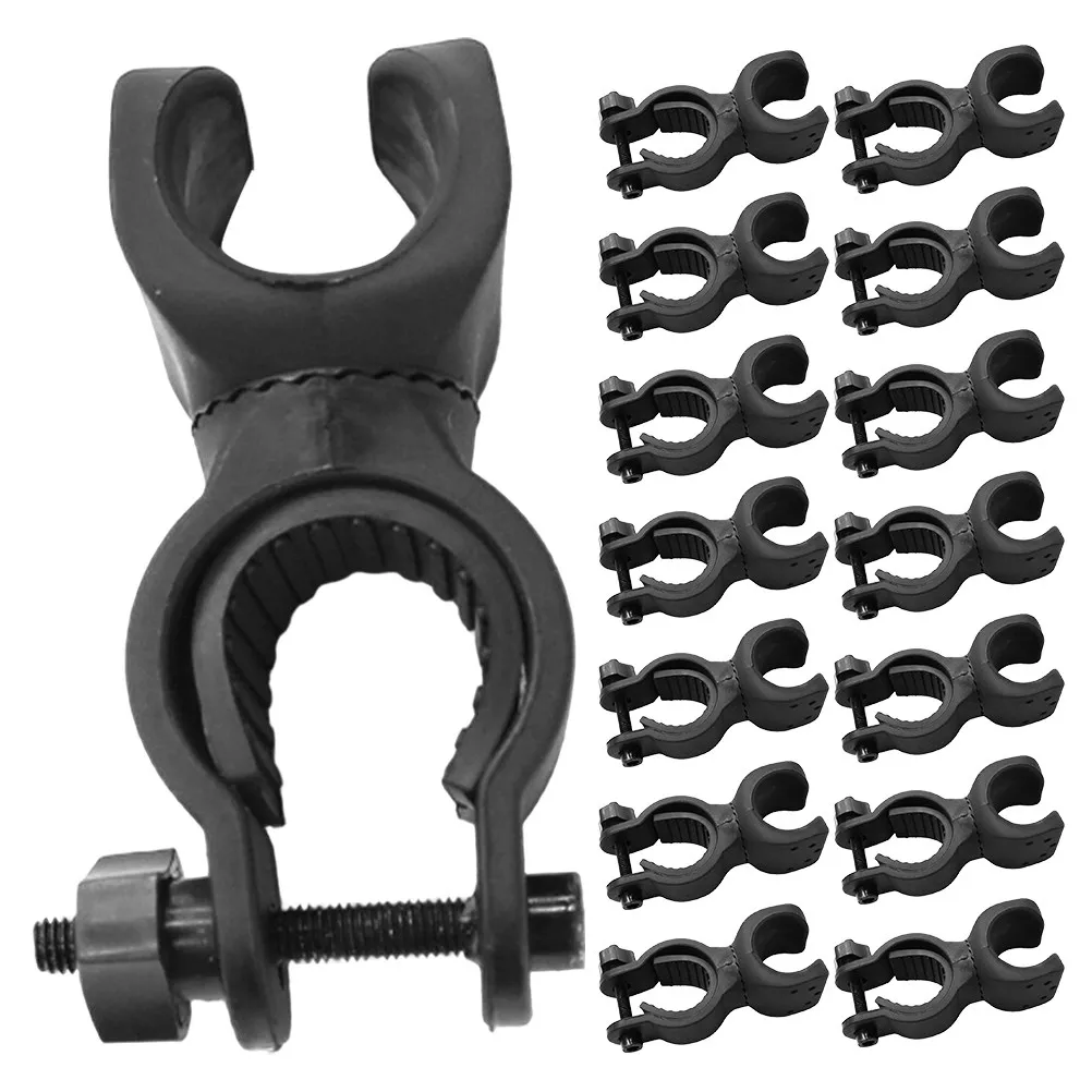 20Pcs 보행자, 휠체어, 이동 스쿠터, 자전거, 지팡이 홀더, 야간용 범용 손전등 홀더 클램프 브래킷