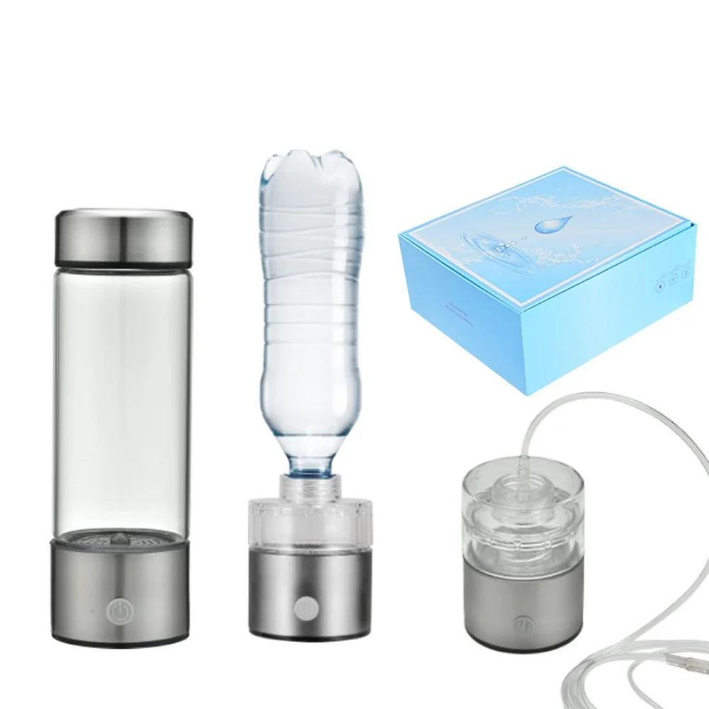 Alkaline Hydrogen Water Ionizer Bottle - USB Rechargeable Antioxidant Generator