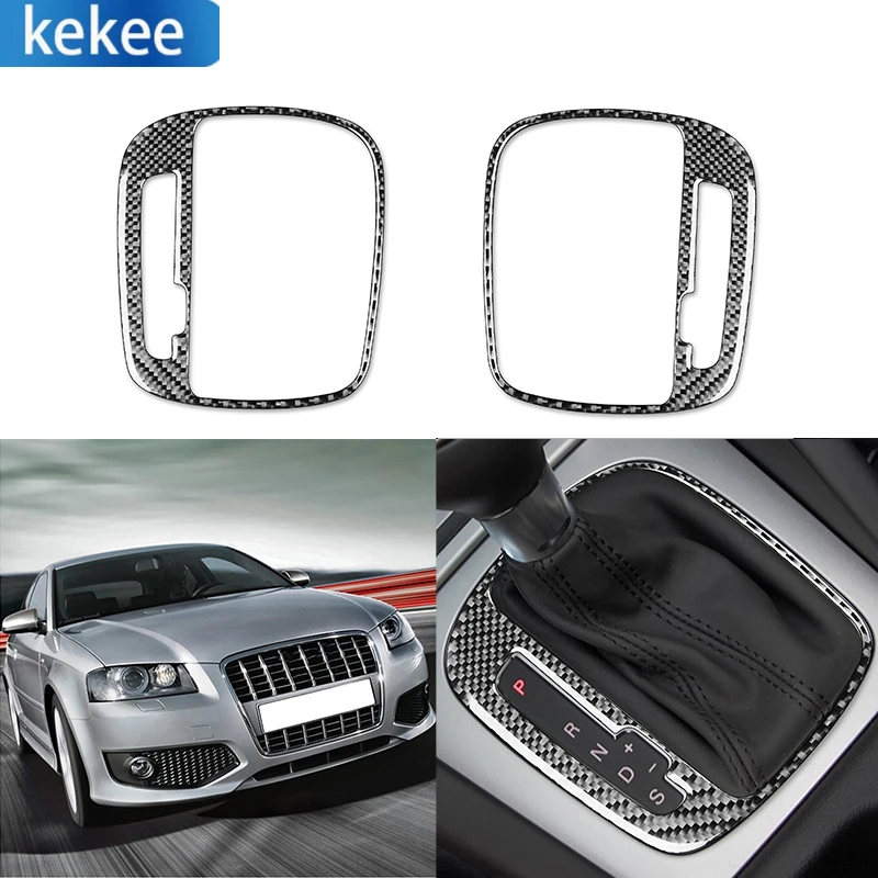 

Car Automatic Transmission Gear Shift Panel Frame Cover Trim Carbon Fiber Sticker Car Accessories For Audi A3 S3 8P 2006 2007