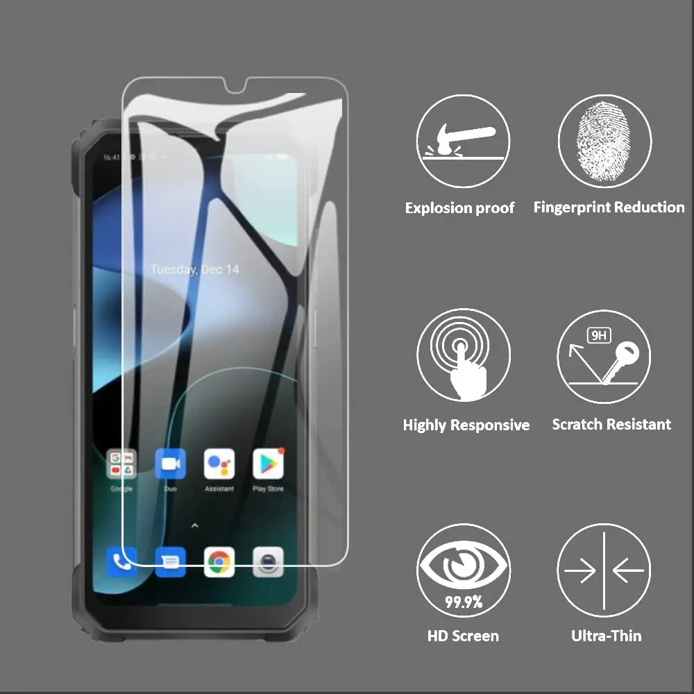 Premium 2.5D Tempered Glass Screen Protector with Soft TPU Case and Camera Film