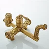 Bath Shower Set Antique Brass Shower System Bathroom Faucet Set Rainfall with Spray Head Europe Bronze Shower Mixer Tap 4