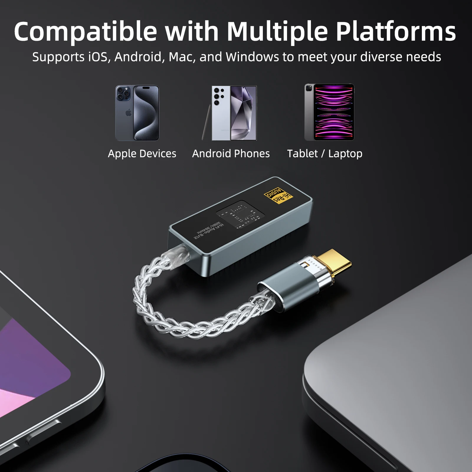 CX31993 USB C DAC 동글 SGM8262 Op-Amp Type C 3.5mm 휴대용 DAC 앰프 HiFi 무손실 오디오 디코더 어댑터 32Bit 384KHz