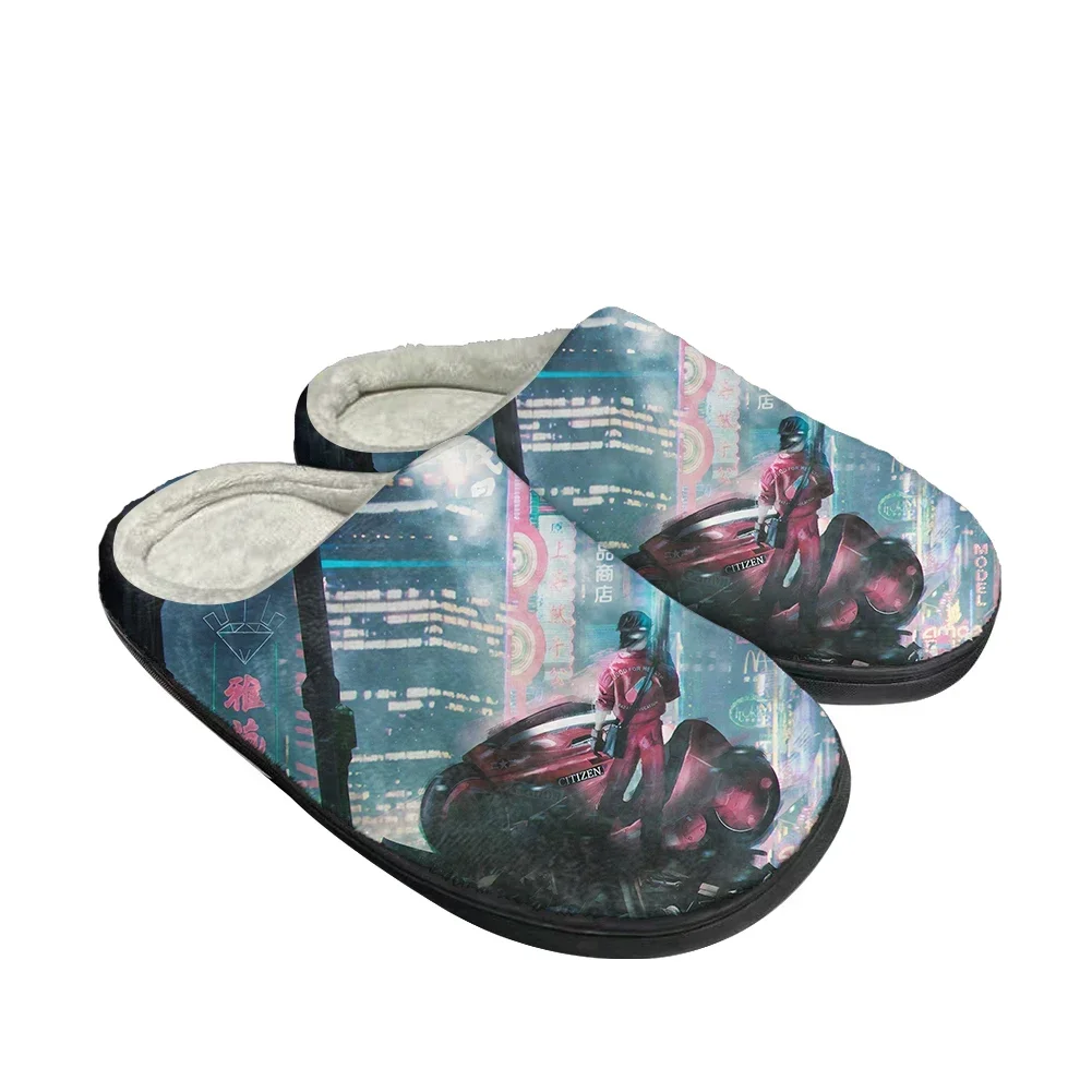 Hot Akira Latest Fashion Cotton Custom Slippers Mens Womens Sandals Plush Casual Keep Warm Shoes Thermal Comfortable Slipper