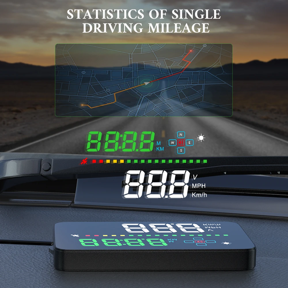 Geyiren A3 ڵ HUD   ÷ GPS ÷, ڵ ӵ ӵ  ˶   ڵ 