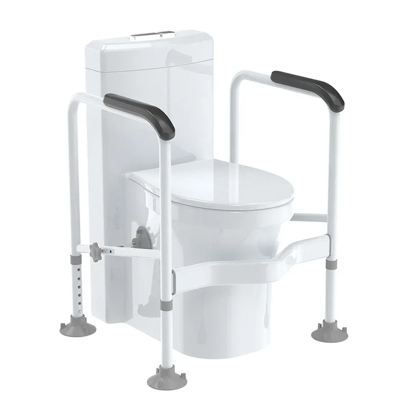 

Toilet Rail Bathroom Safety Frame Medical Railing for Elderly, Handicap, Disabled, Bariatric Assist Handrail