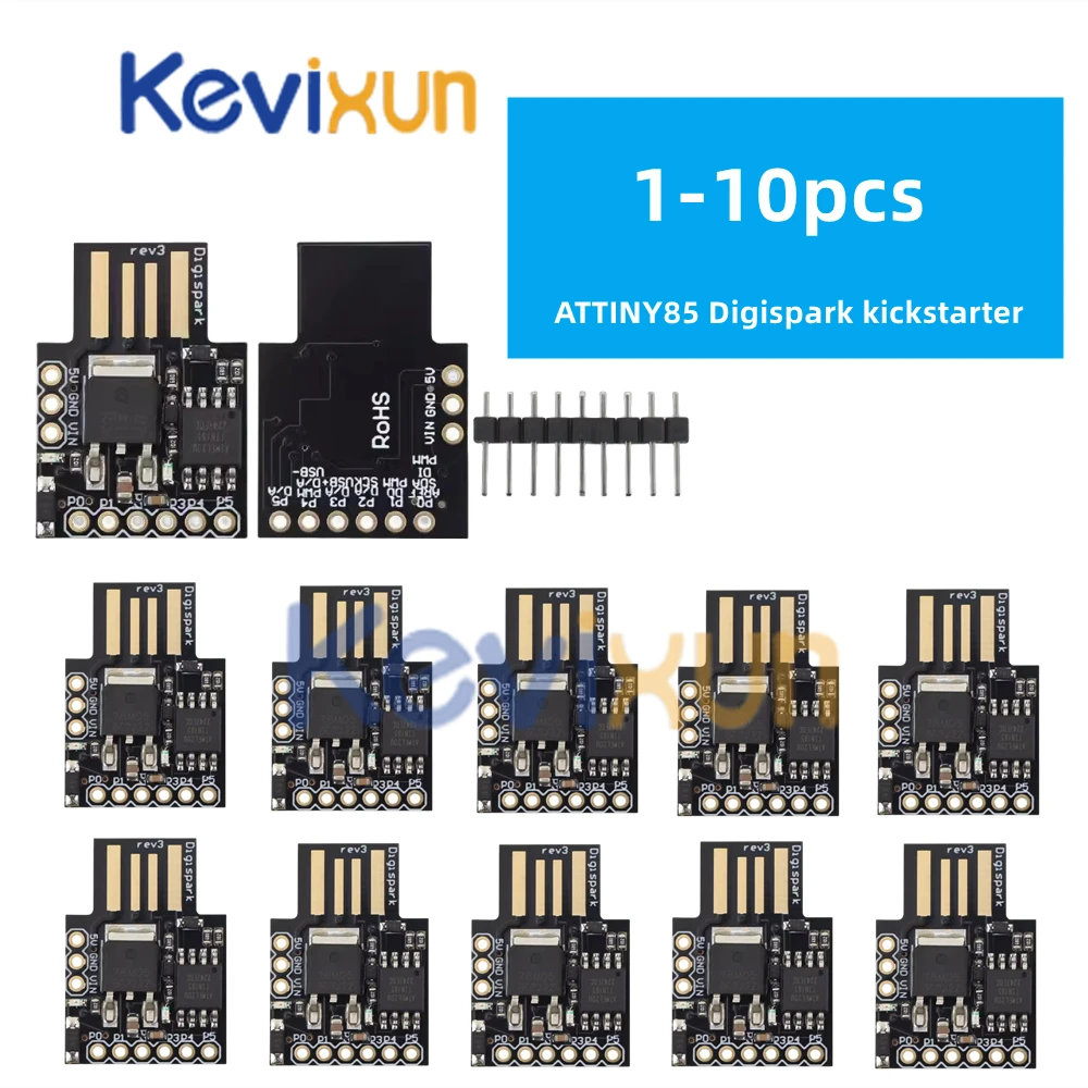 1-10 шт./TINY85 Digispark Kickstarter Micro макетная плата ATTINY85 модуль для Arduino IIC I2C USB ATTINY85
