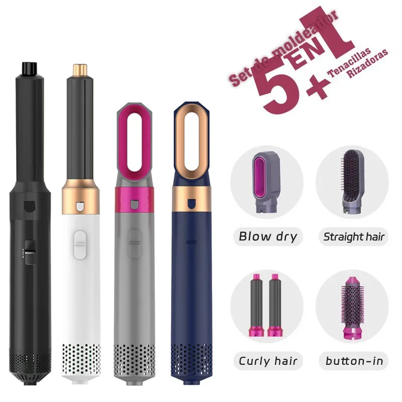 High-Speed Blow Dryer Five-In-One Hot Wind Comb Automatic Curling Rod Multifunctional Styling Comb Professional Hair Care Tool