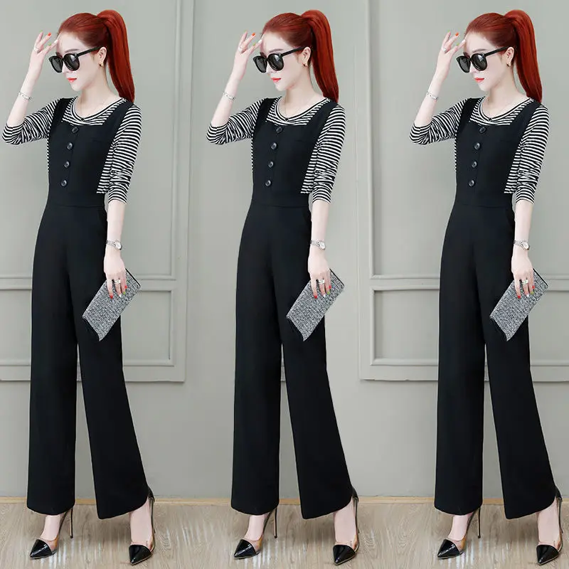 Open-Seat Pants Draping Wide Leg Suspender Pants Suit Female Invisible Zipper Outing Date Essential Artifact Sex Free Nightclub