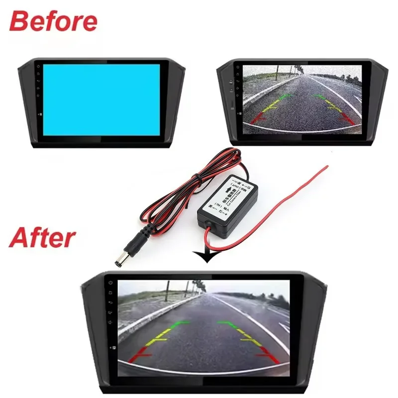 12V Anti-interference DC Suitable for Volkswagen Skoda BMW Audi and Mercedes Reverse Camera Power Filter Ballas