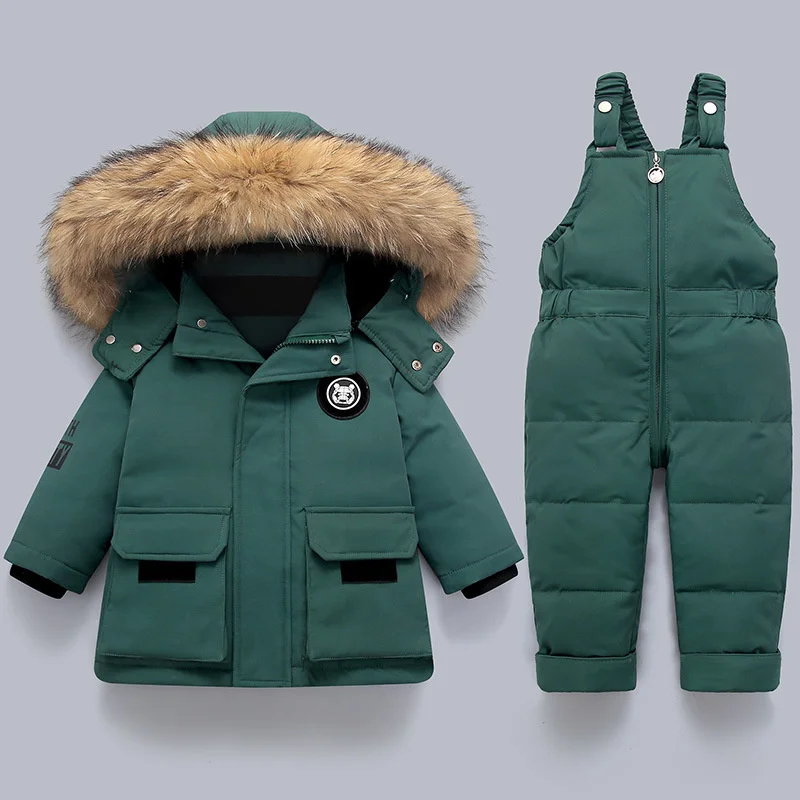 Children Clothing Set Baby Winter Warm Down Jackets parka Boys /Girl Kids Snowsuit 2