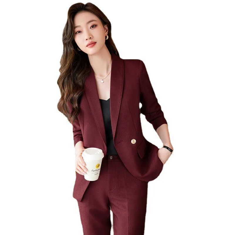 High End Suit For Women's Spring And Autumn Temperament, Goddess Style, Professional Small Stature, Work Clothes, Business Suit,