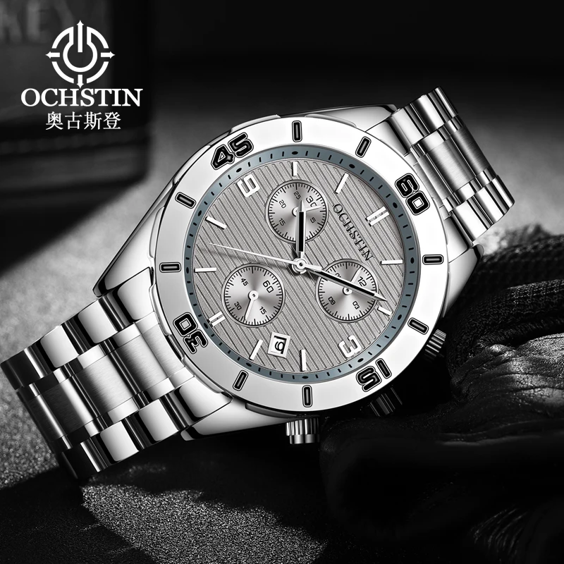 Ochstin Sports Street Navigator Series Multi functional Quartz Movement New 2024 Waterproof Watch Men's Quartz Watch