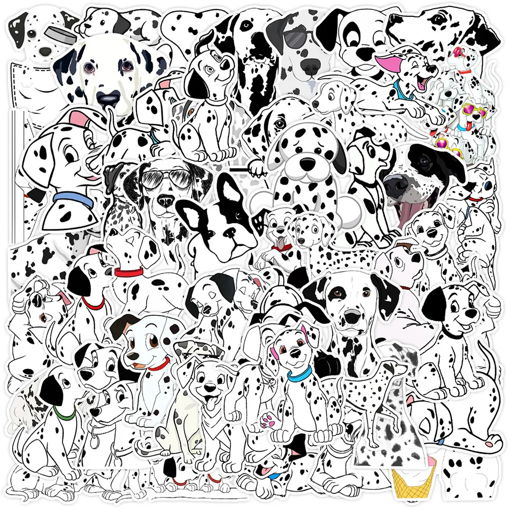 10/30/50pcs Disney 101 Dalmatians Cartoon Stickers Kawaii Animal Decal Notebook Suitcase Stationery Dog Sticker for Kids Toys