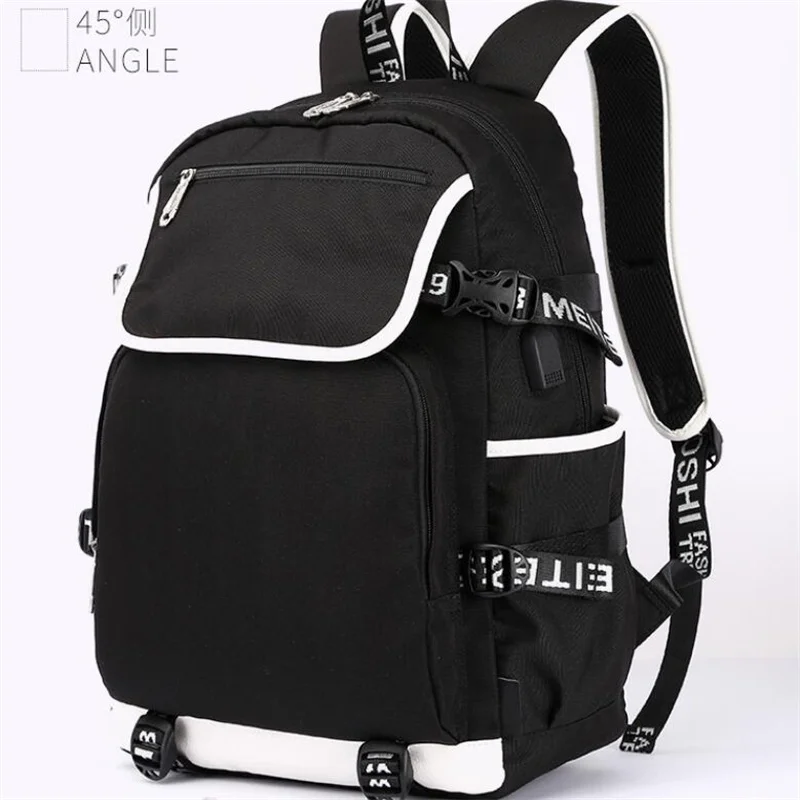 OSHI NO KO Hoshino Ai Backpacks Teenarges Schoolbag Mochila Anime Men Women Fashion USB Charge Port Laptop Outdoor Bags