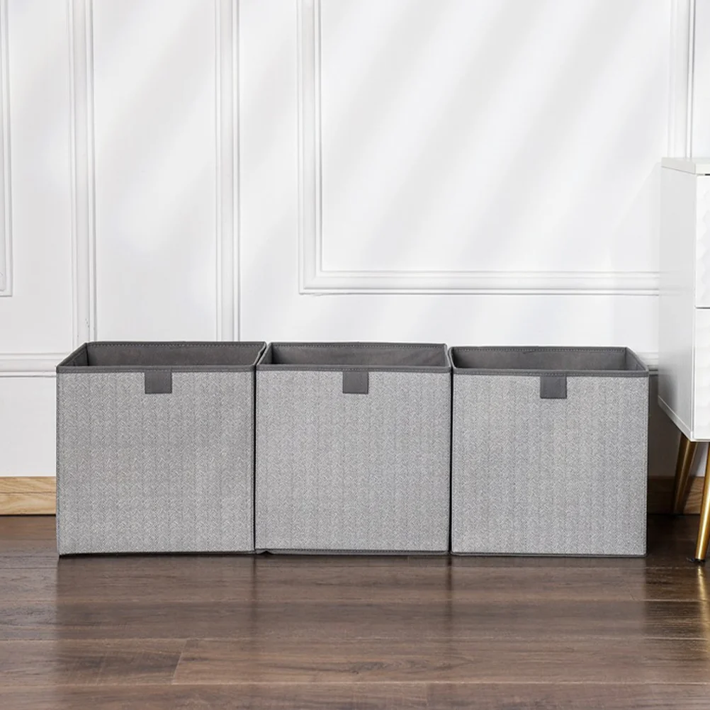 

3pcs Collapsible Clothes Storage Bin Clothes Storage Case Bedroom Storage Holder Closet Organizer