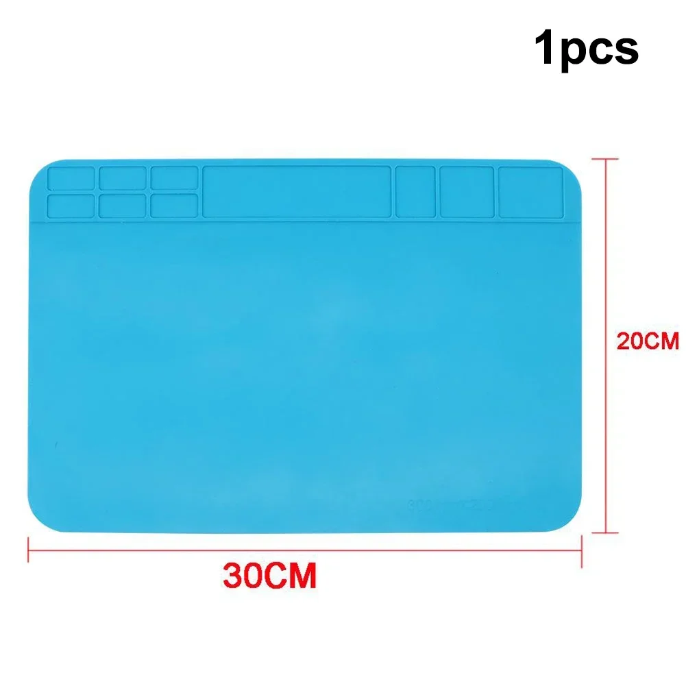 1pcs Anti-Static Heat Insulation Silicone Soldering Repair Mat Phone PC Work Desk Pad Computer Mobile Phone Electronic Toy