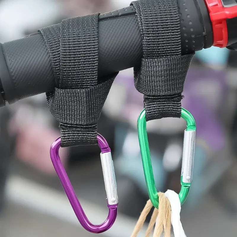 Motorcycle Hook Electric Scooter Front Hook Aluminum Alloy Handlebar Hook for Bicycle Baby Cart Baby Stroller D-hook Hanger
