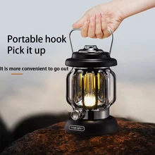 

Retro 230LM LED Camping Lights 4 Lighting Modes Portable BBQ Outdoor Hiking Tent Camping Light for Hiking Climbing Yard