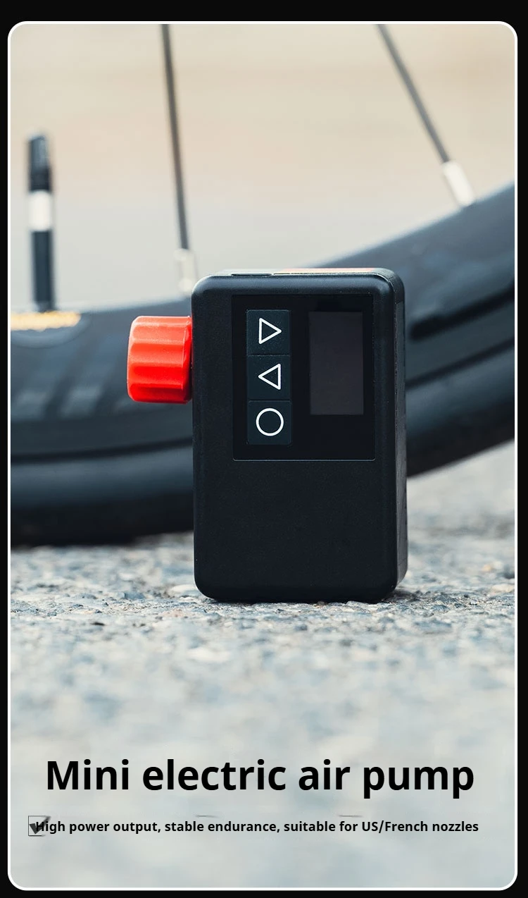 Description Picture 2 of itemOFFBONDAGE Mini Electric Air Pump Portable Bicycle Cordless FV AV Inflator Presta Schrader Valve Outdoor Road MTB Bike Aluminum