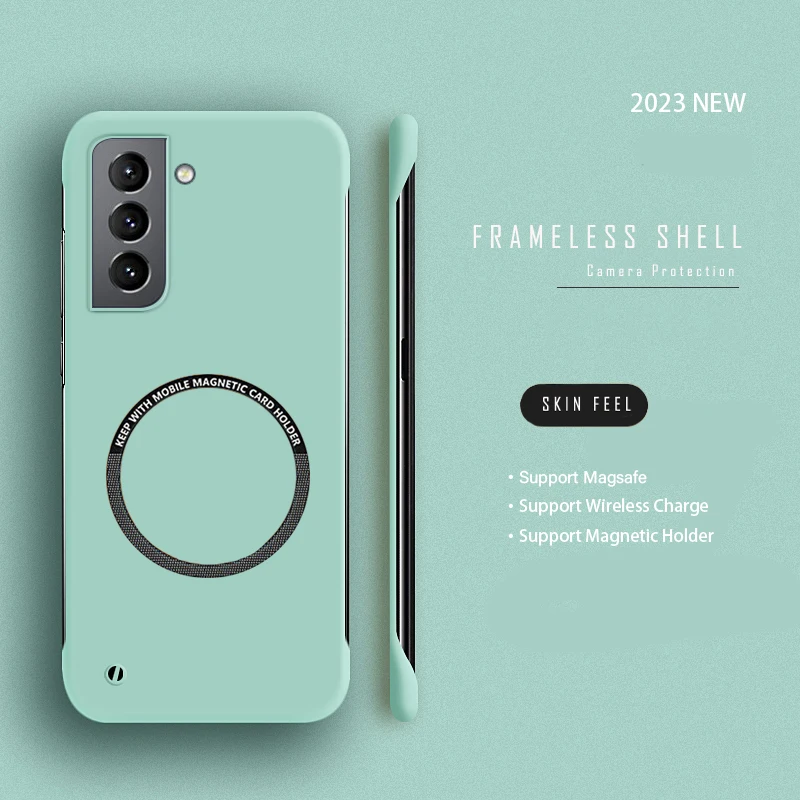 Enhance your device protection with our Premium Magnetic Frameless Matte Phone Case.