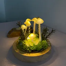  DIY Handmade Night Light Creative Mushroom Table Lamp Romantic Atmosphere Nightlight Home Decor Valentine Birthday Gift 