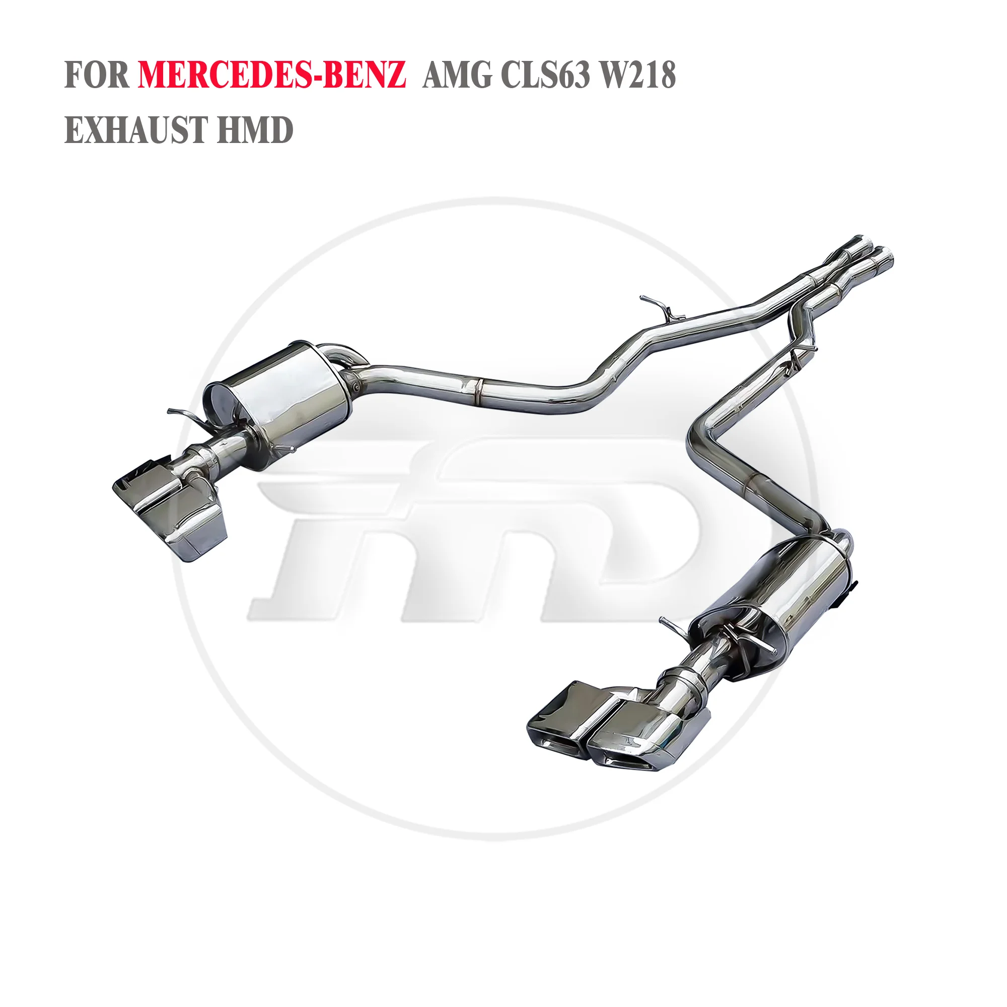 

HMD Exhaust System High Flow Performance Stainless Steel Catback for Mercedes Benz AMG CLS63 W218 5.5T With Valve