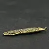 Brass Arowana Pendant Key Buckle Gifts Statuette Carved Handmade Sculptures 4