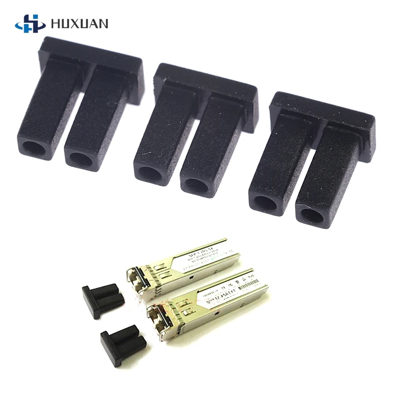 Optical Module Dust Plug 10pcs LC SFP Fiber Protection Cover Port Cap Dual