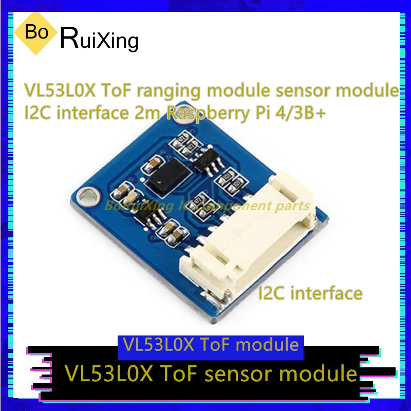 1 Pz/Lotto Vl53L0X-Tof Vl53L0X Modulo Sensore Tof Range Modulo Interfaccia I2C 2M Raspberry Pi 4/3B +