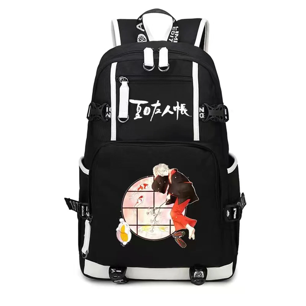 

Unisex Anime Natsume Yuujinchou Madara Travel Rucksack Casual Schoolbag Student Backpacks